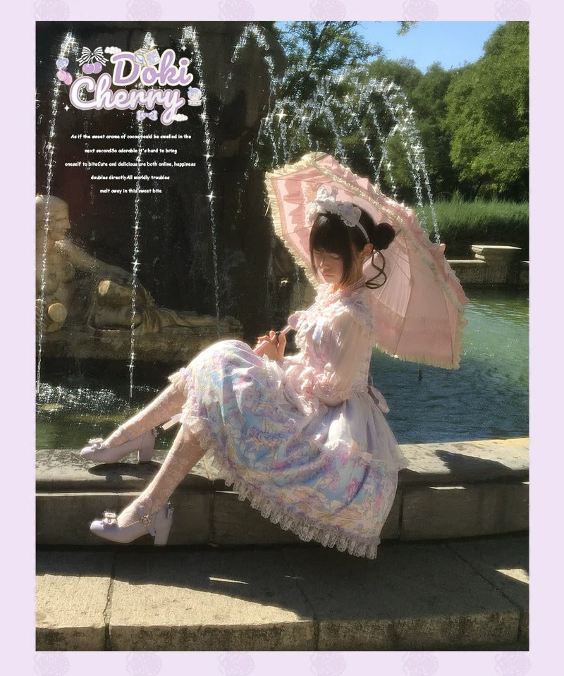 【受注予約~10/29】Paradise Carnival ワンピース・カチューシャセット【Doki Cherry】