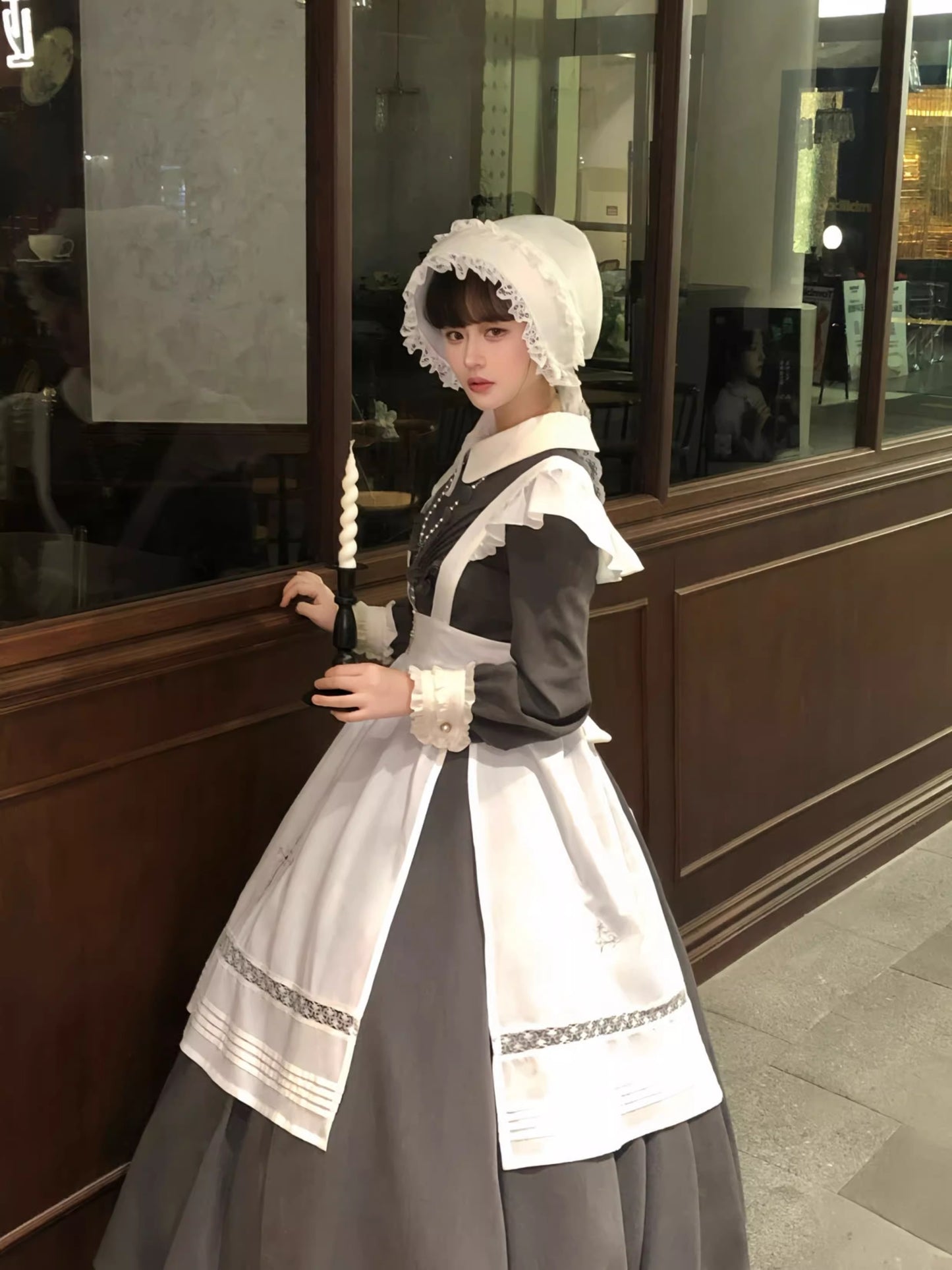 【受注予約~12/18】Lady Bird エプロン・ボンネット【sara bell】