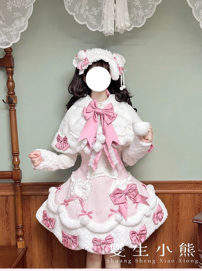 【受注予約~10/23】Frosted Sugar Rabbit ケープ【双生小熊】