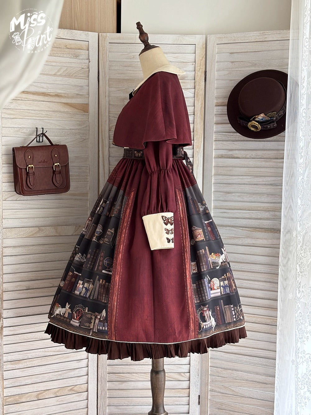 【受注予約~11/6】German Bookshelf ワンピース【Miss Point】