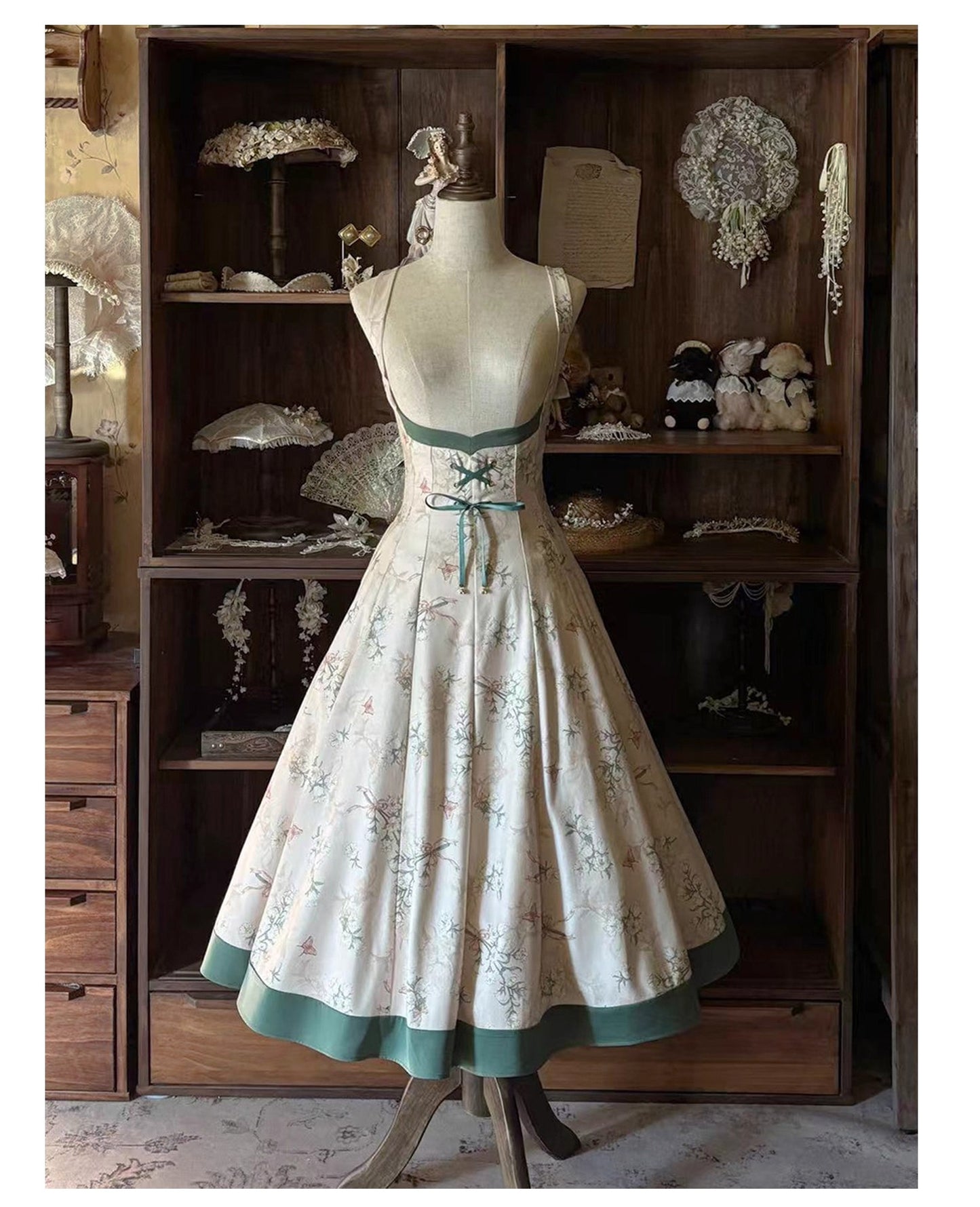 【受注予約~12/23】鈴蘭と冬 ジャンパースカート・ブラウス【Button Bear】