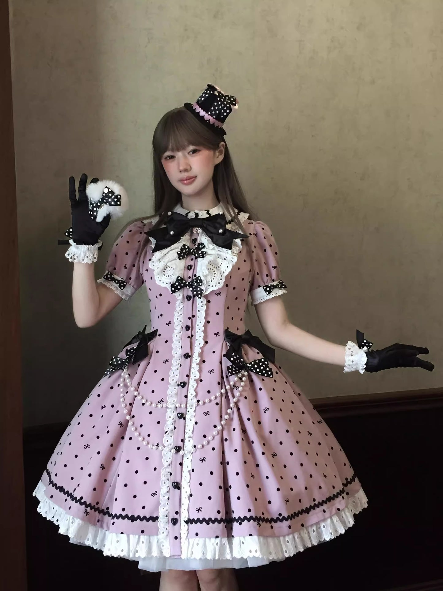 【受注予約~11/20】Ribbondoll ワンピース【Cutey Mask】