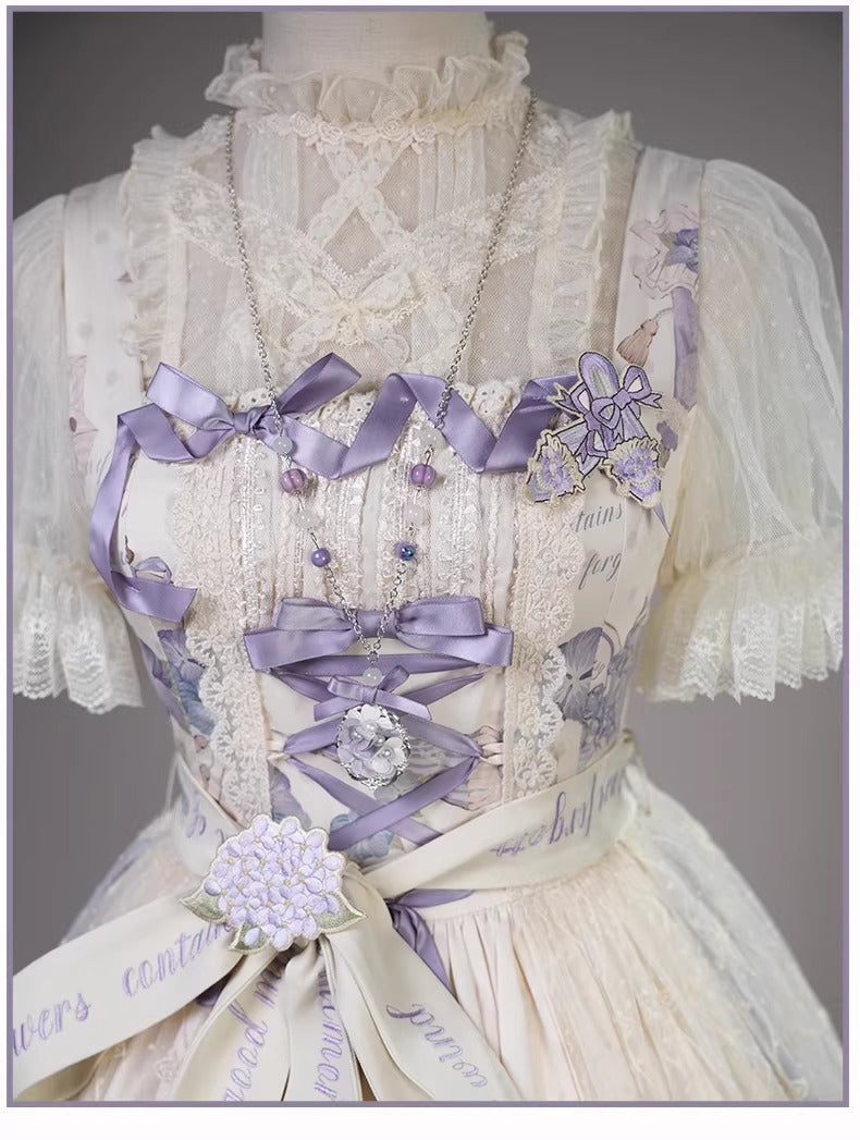 【受注予約~4/13】紫藤回顧録 ジャンパースカート【南笙阁】