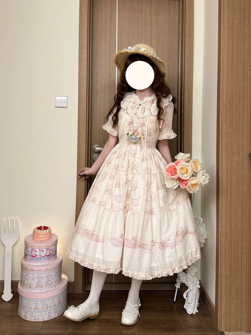 【受注予約~6/11】Blossom Lamb ワンピース(タイプ2)【Miss Point】