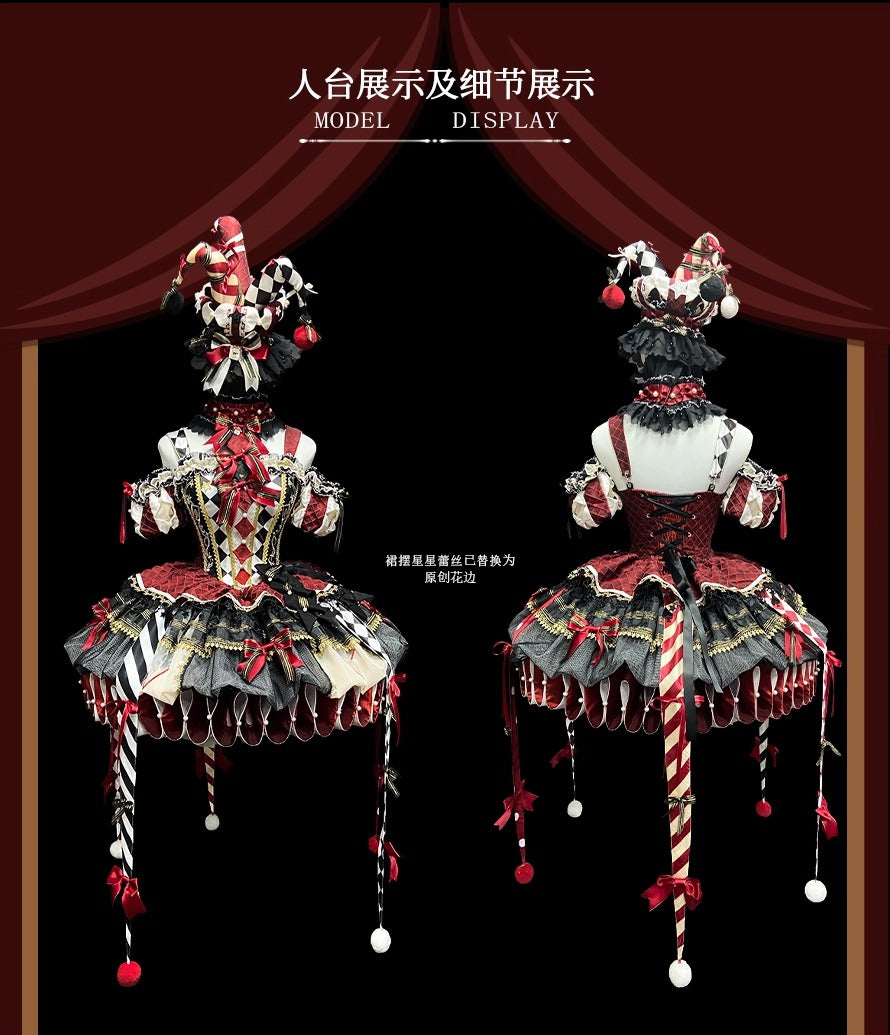 【受注予約~12/24】K.Q.Fサーカス団 フルセット(ブラック×レッド)【咩耶】