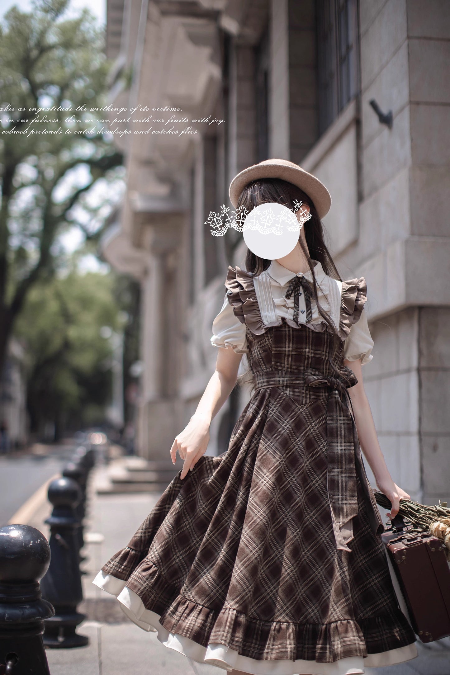 Dusk on the Thames ワンピース(半袖)【胡桃木JK】