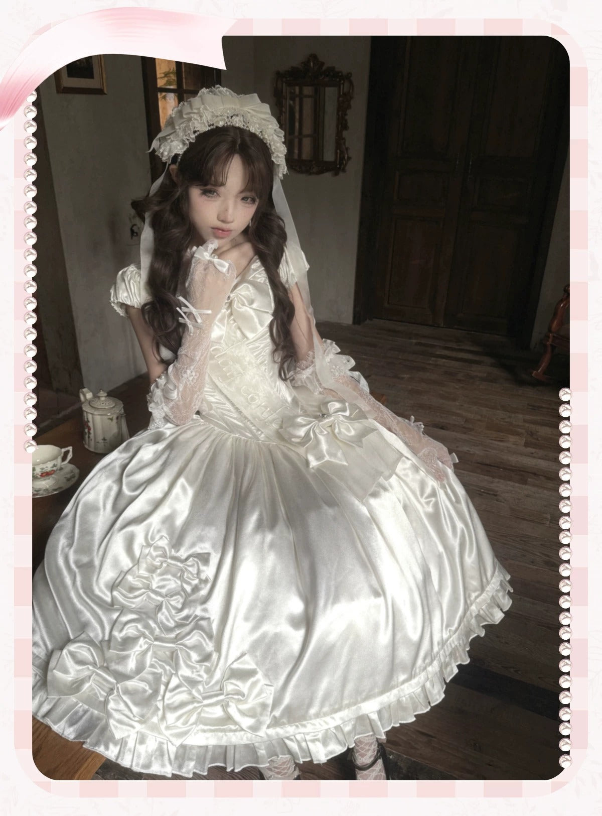 【受注予約~8/6】Silver Casket ワンピース【Snow】