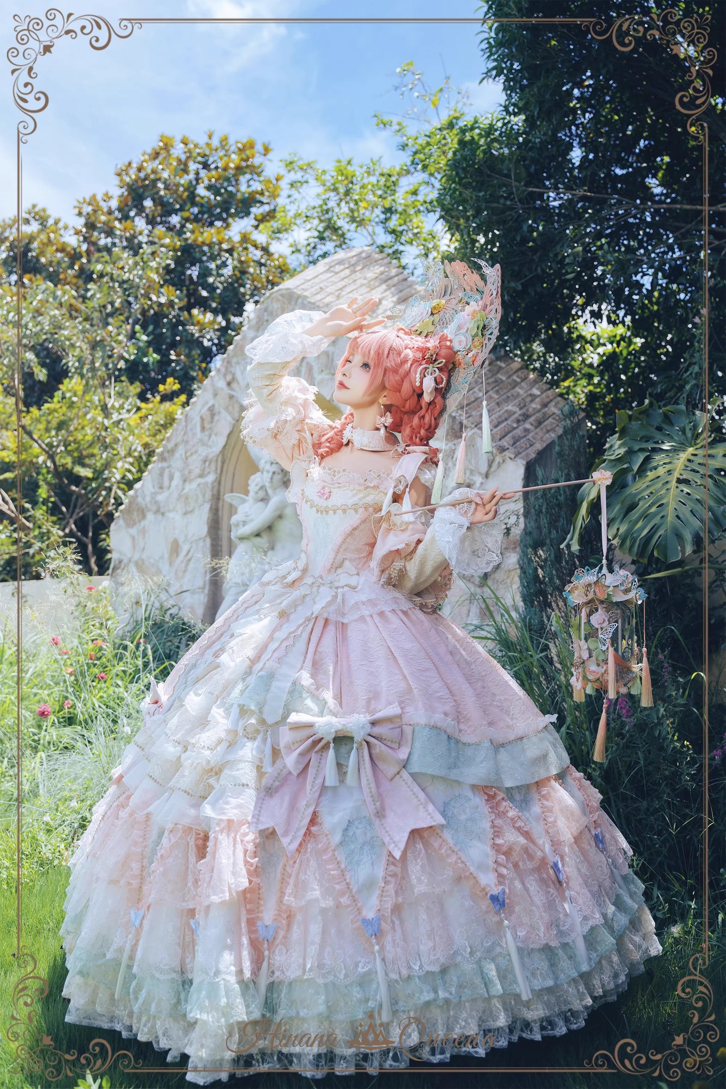 【受注予約~9/15】Crimson-Bee ワンピース【Hinana Queena】