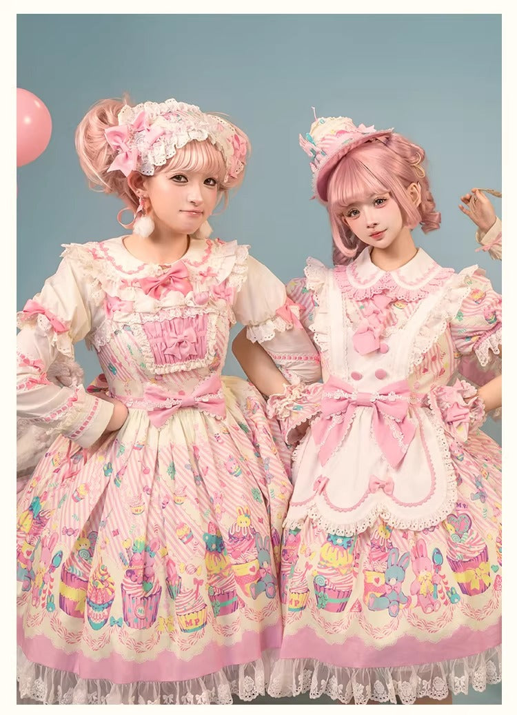 【受注予約~1/26】CupCakes ジャンパースカート【花与珍珠匣】