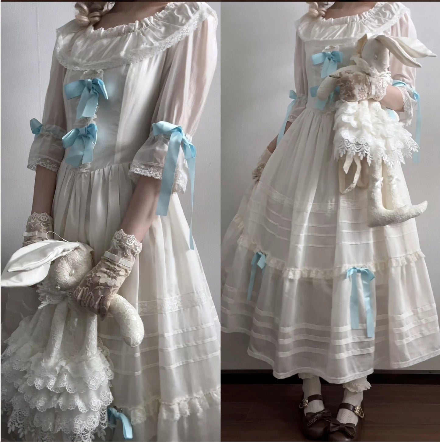【受注予約~8/6】5th Anniversary Collection ワンピース・ケープセット【Birds Spice】