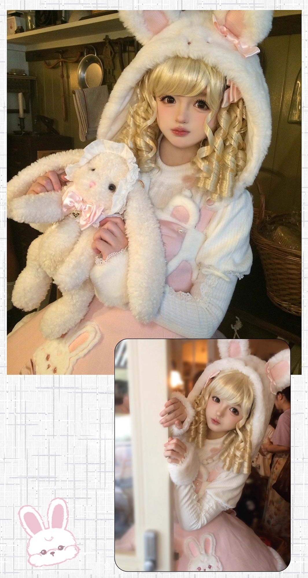 【受注予約~10/20】Champs Messenger ジャンパースカート・インナートップス【LizBird】