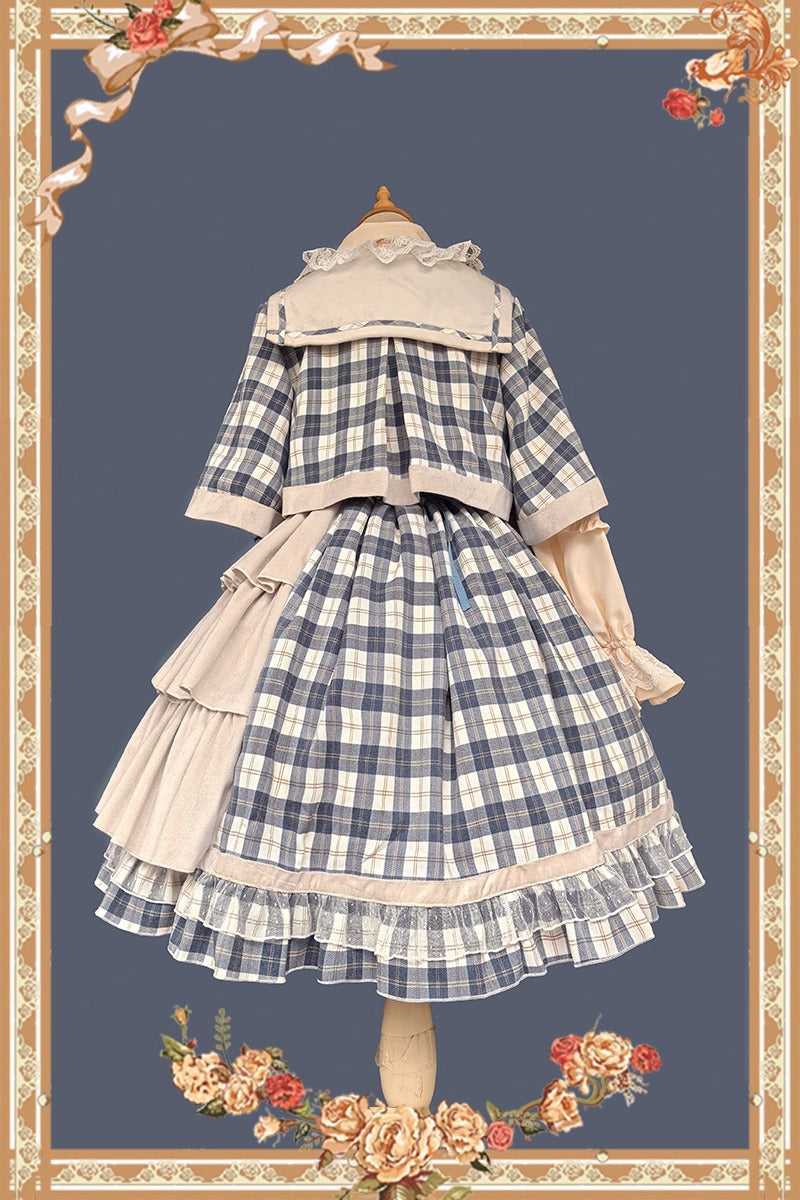 Morning Tune ケープ付きジャンパースカート【Infanta】