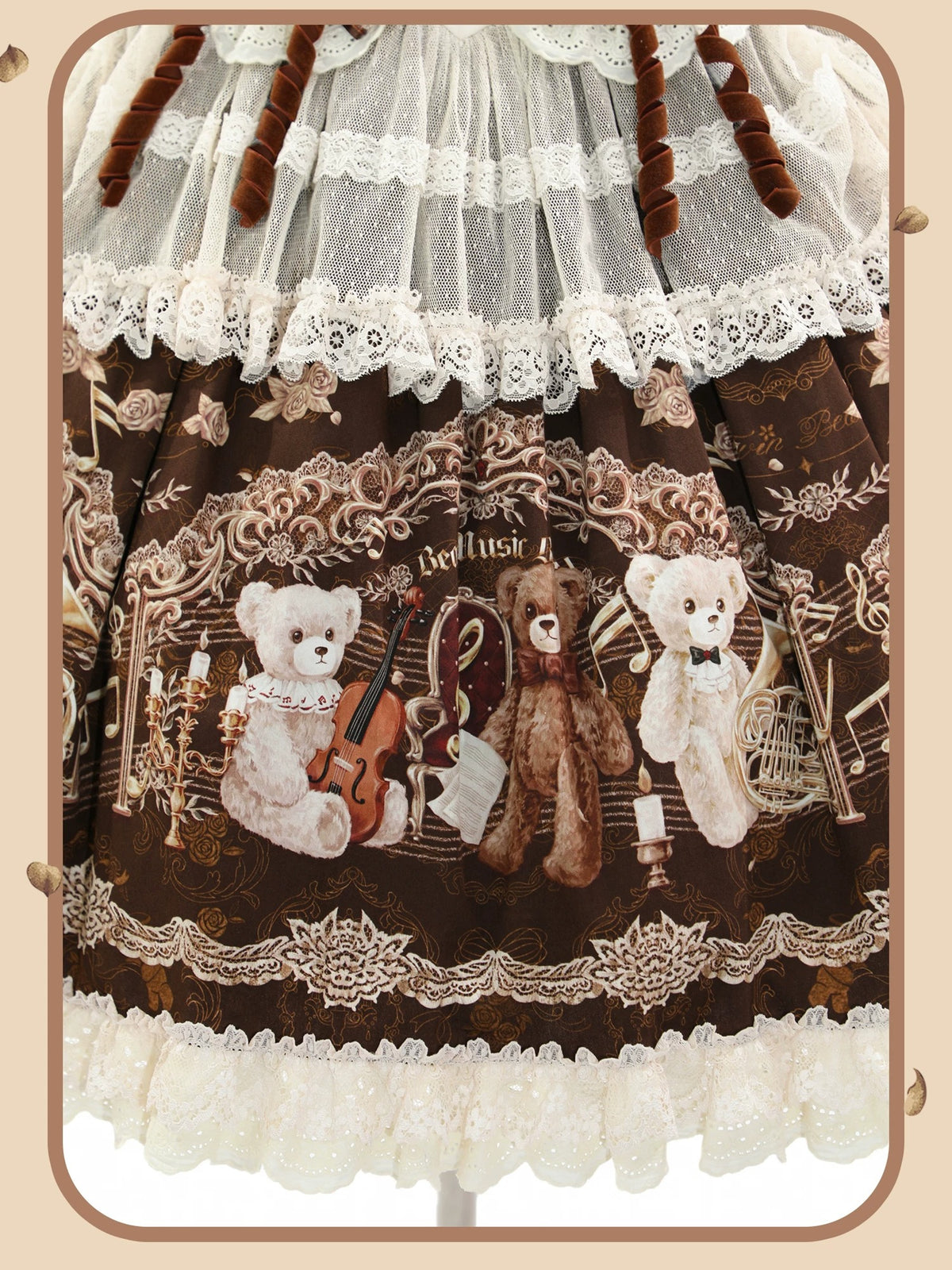 【受注予約~10/26】Teddy Bear Symphony ワンピース・ジャンパースカート・ブラウス【双生小熊】