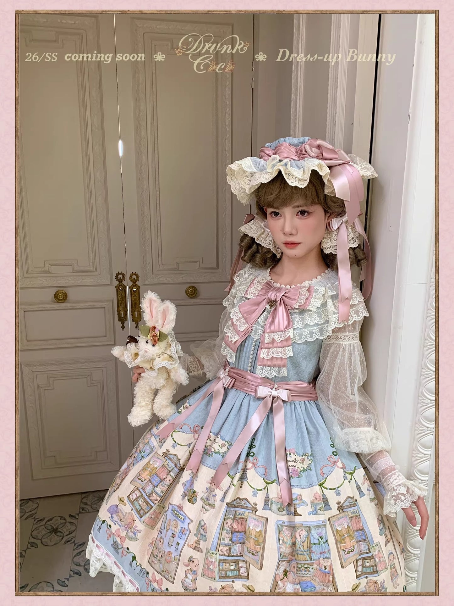 【受注予約~3/12】DressUp Bunny ワンピース【Drunk Coco】