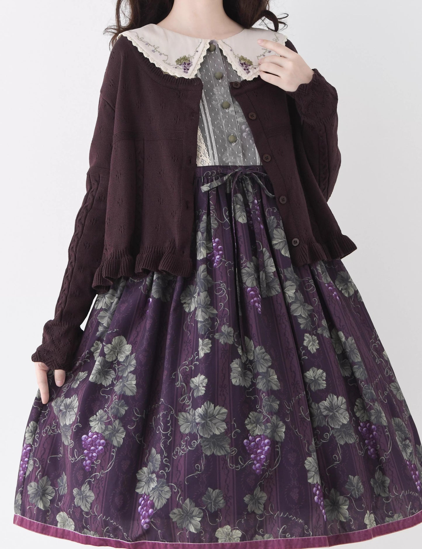 ラウンドネックニットトップス【MIST】