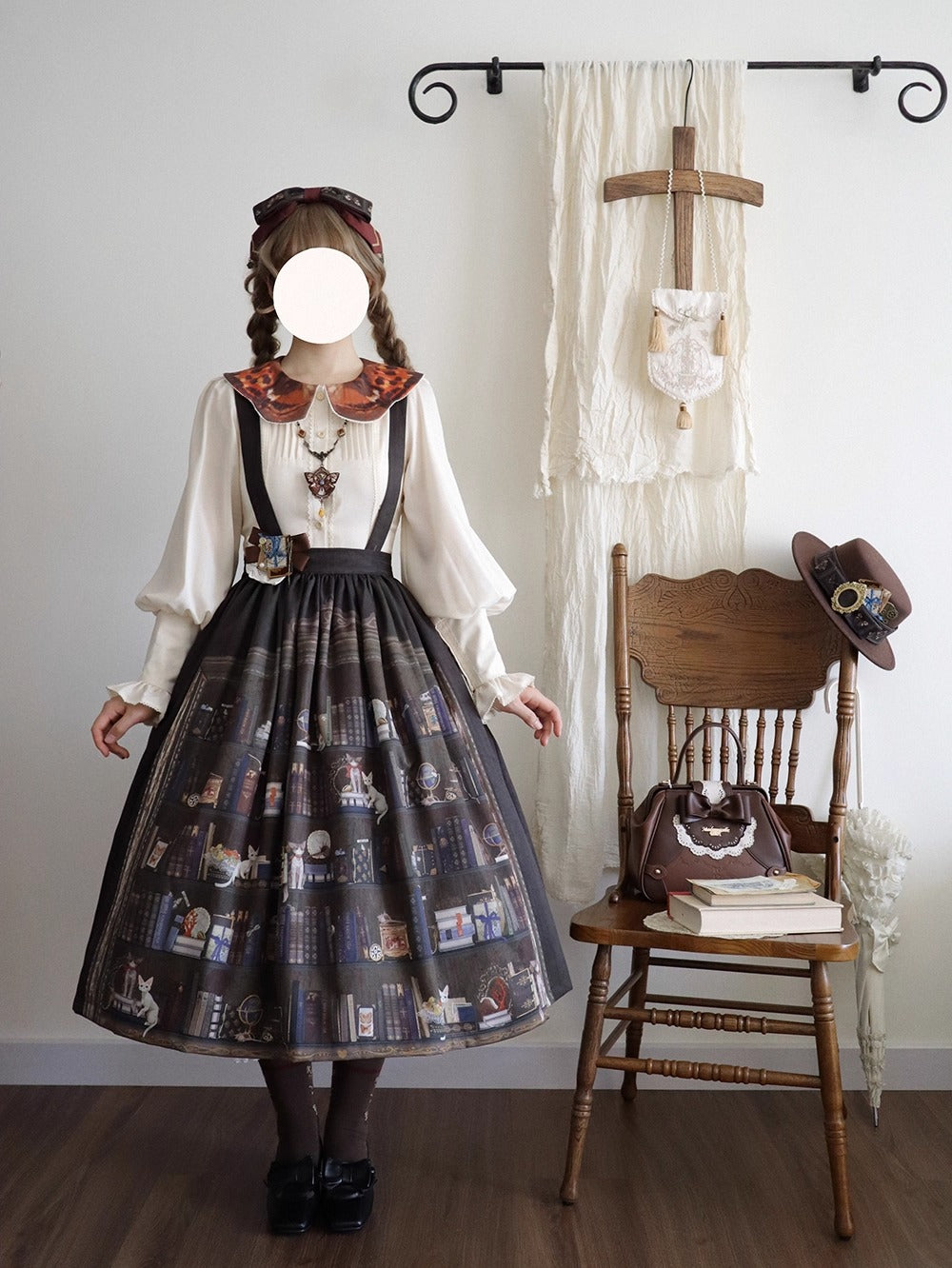 【受注予約~11/6】German Bookshelf スカート【Miss Point】