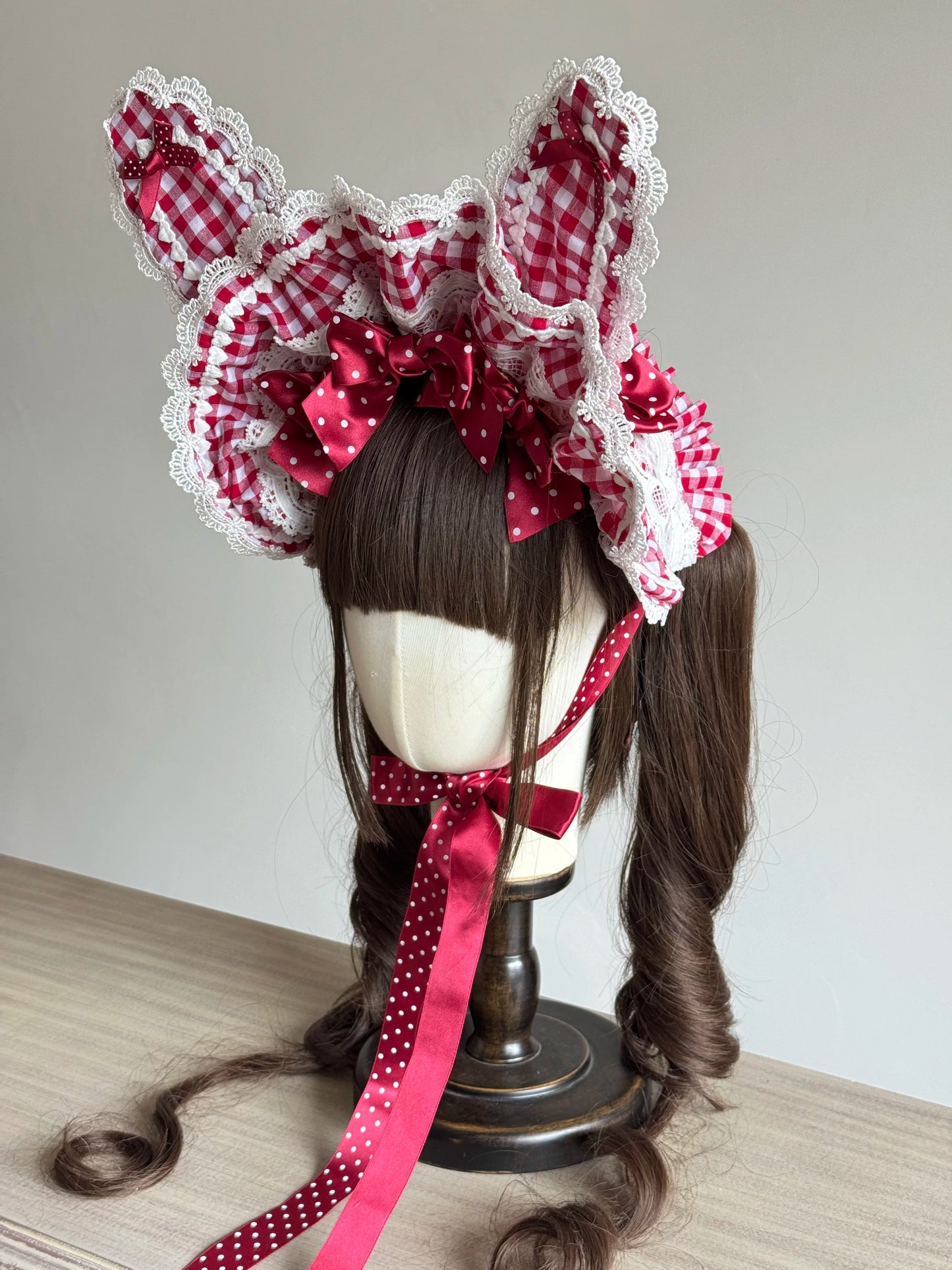 うさ耳ボンネット【妹抖手作工作屋】