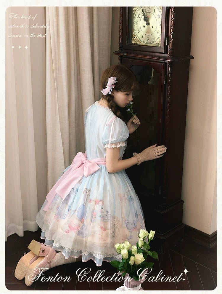 【受注予約~4/29】Fenton Curio Cabinet ワンピース・ジャンパースカート・エプロン【花与珍珠匣】
