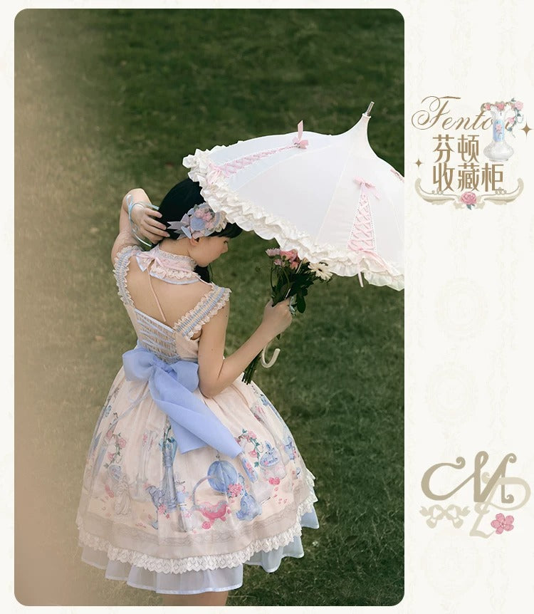 【受注予約~4/29】Fenton Curio Cabinet ワンピース・ジャンパースカート・エプロン【花与珍珠匣】