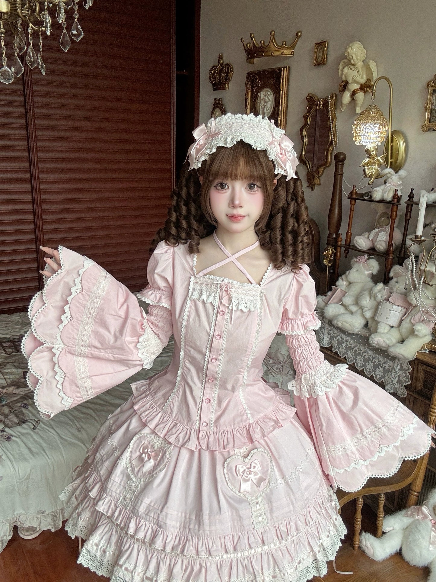 【受注予約~8/26】春日桃姫 ブラウス(タイプ1) 【Rose and Neverland】