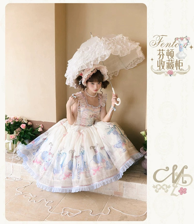 【受注予約~4/29】Fenton Curio Cabinet ワンピース・ジャンパースカート・エプロン【花与珍珠匣】