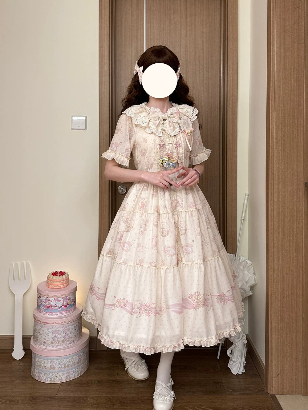 【受注予約~6/11】Blossom Lamb ワンピース(タイプ2)【Miss Point】