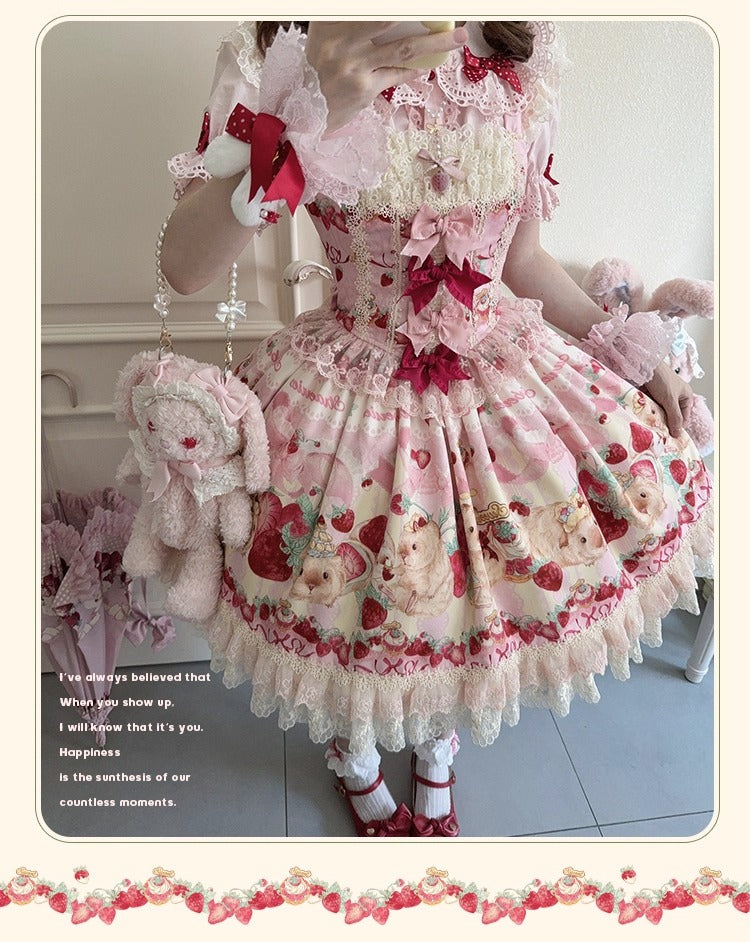 【受注予約~10/14】モルモットベリー ジャンパースカートセット【櫻姫】