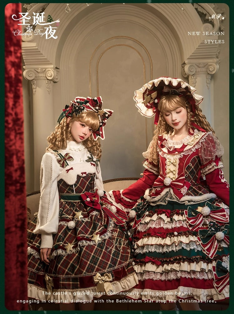 【受注予約~10/28】Christmas Eve ワンピース・ジャンパースカート【花与珍珠匣】