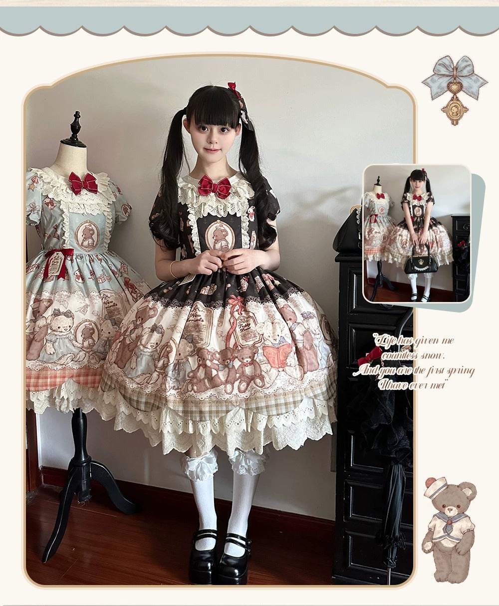 【受注予約~8/4】Teddy Bear Museum ワンピース【First Dream】