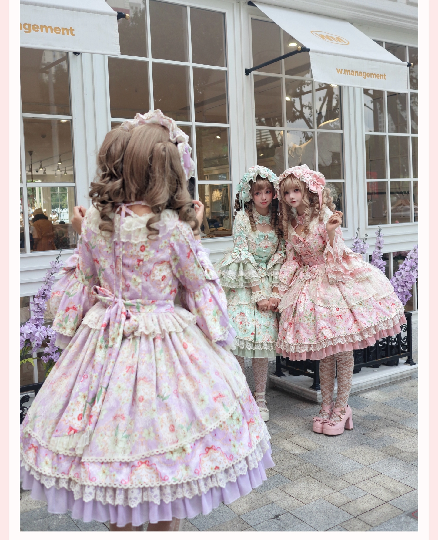 Lily Flower Wall ワンピース【Vivian】