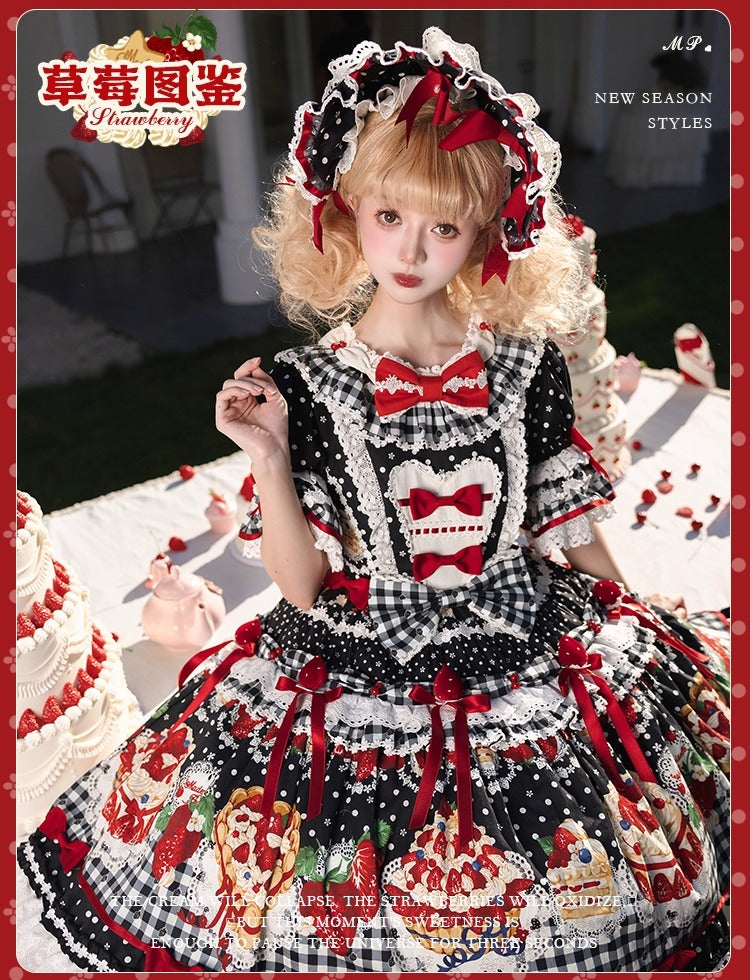 【受注予約~11/18】Strawberry Cake Illustration ワンピース(タイプ3)【花与珍珠匣】