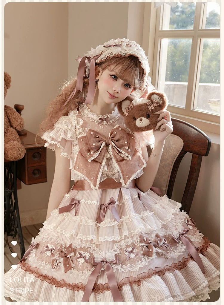 【受注予約~8/3】Striped Maiden アクセサリー【花与珍珠匣】