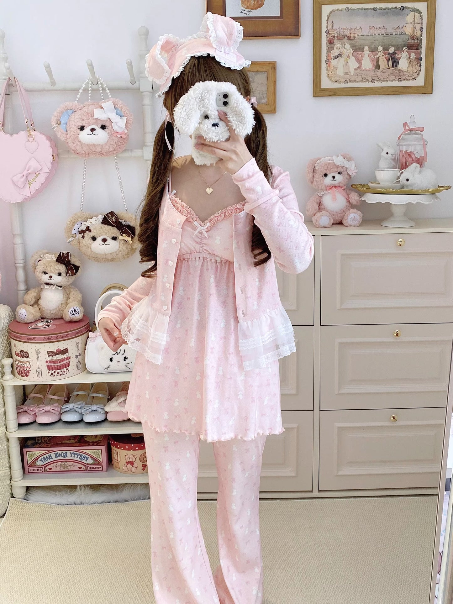 リボンナイトウェア【Sheep Puff】