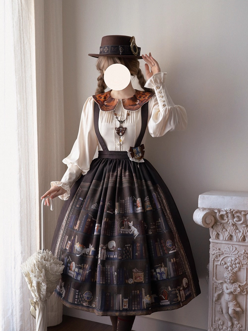 【受注予約~11/6】German Bookshelf スカート【Miss Point】