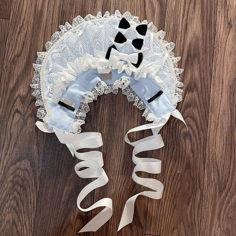 レースデコレーション ハーフボンネット【妹抖手作工作屋】 – Epetice