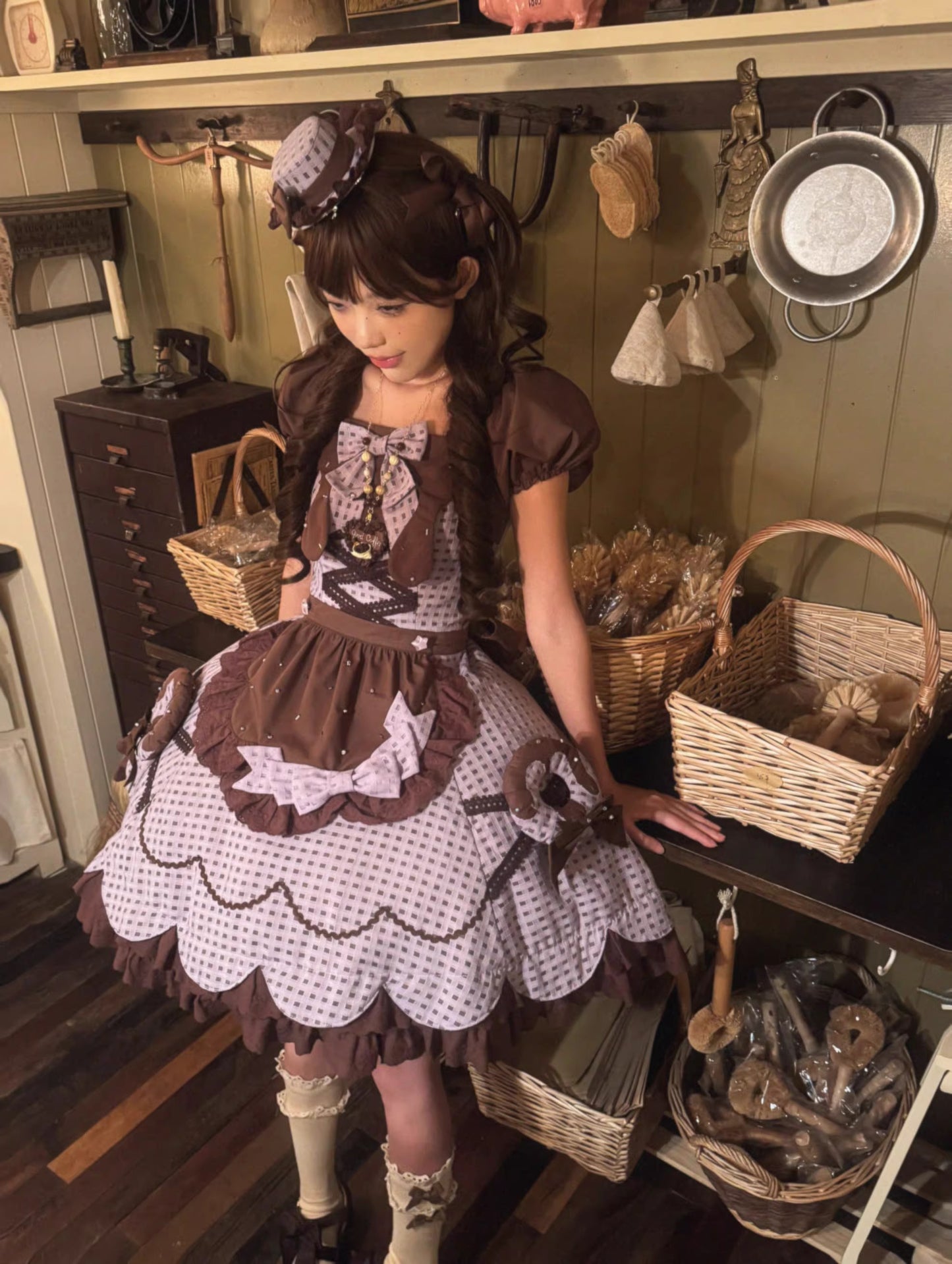 【受注予約~11/5】チョコレートドット アクセサリー【Sugar Cookies】