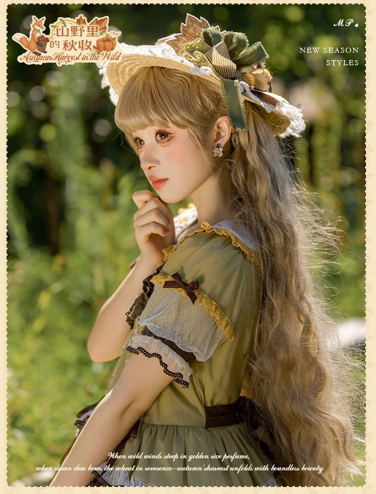 [Pre-orders open until October 2nd] Autumn Harvest in the Hill One-Piece Dress [Flowers and Pearl Box]