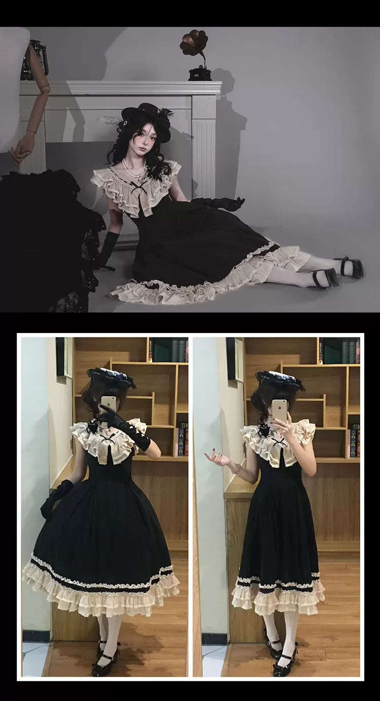 【受注予約~4/31】Lily in the Wind ジャンパースカート【晨雾与莺】