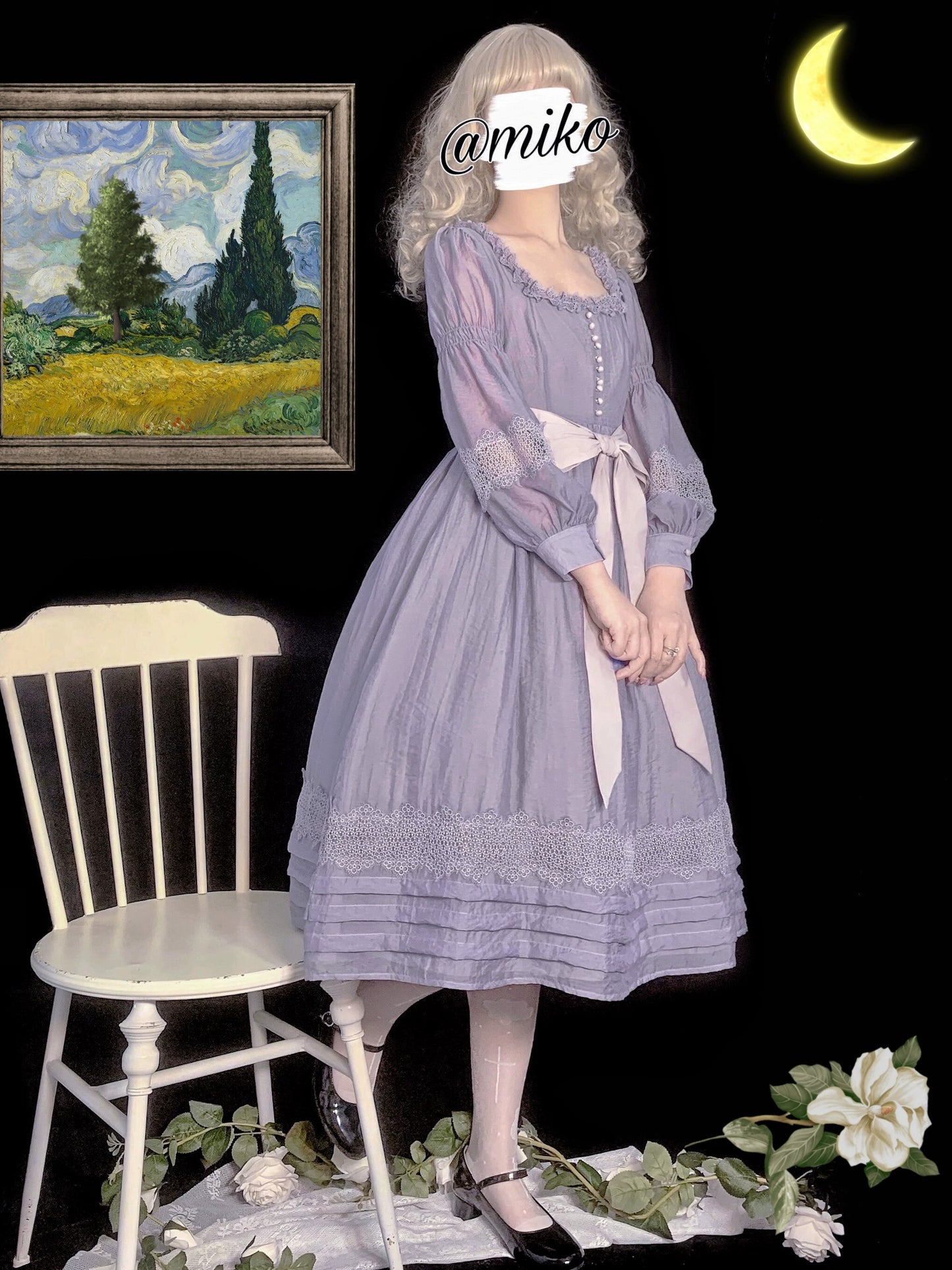 【受注予約~6/25】プロヴァンスの花束 ワンピース【sara bell】