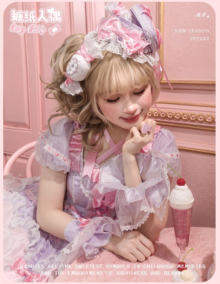 【受注予約~12/8】Candy Wrapper ワンピース【花与珍珠匣】