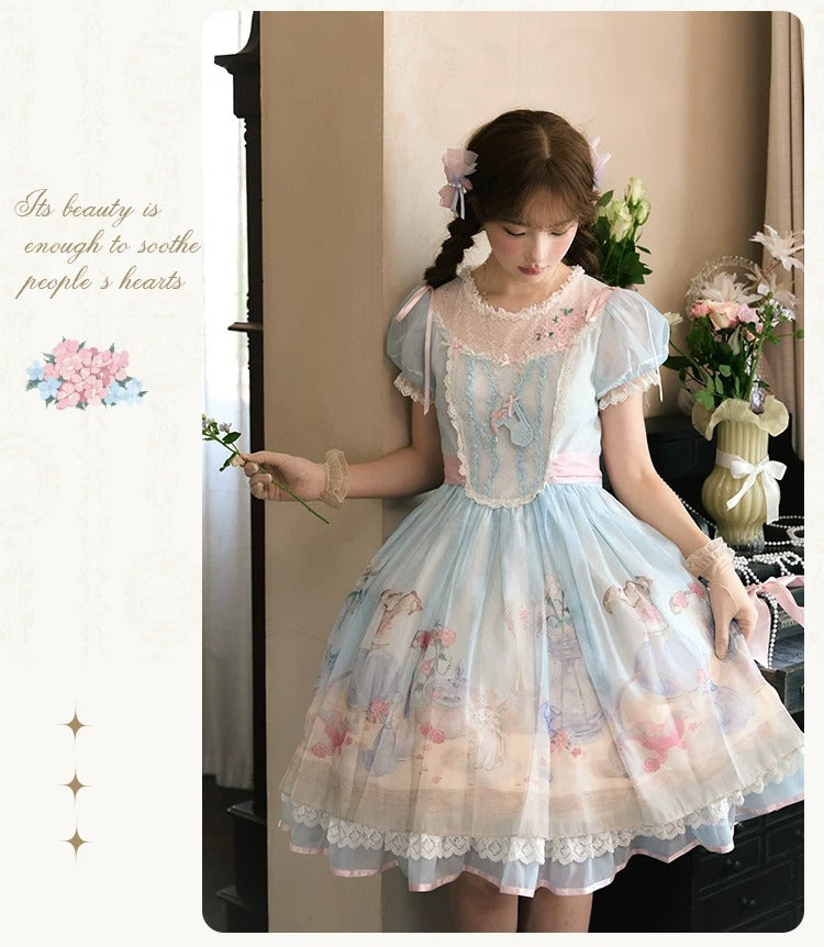 【受注予約~4/29】Fenton Curio Cabinet ワンピース・ジャンパースカート・エプロン【花与珍珠匣】