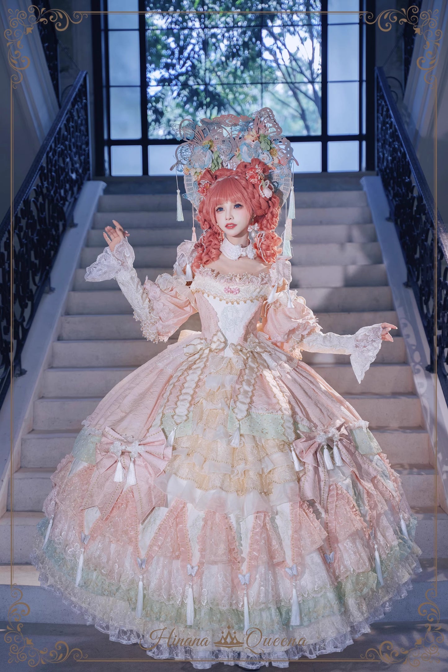 【受注予約~9/15】Crimson-Bee ワンピース【Hinana Queena】