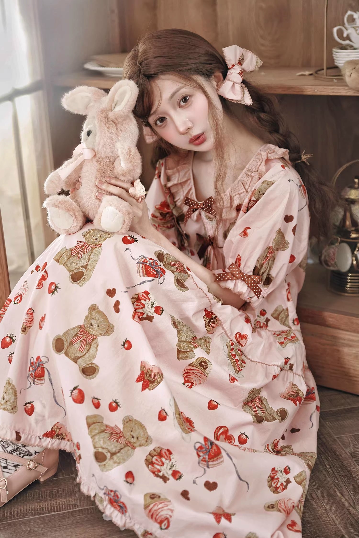 Chocolate Bear 2.0 ワンピース(半袖ver.)【Maple Sugar】 – Epetice