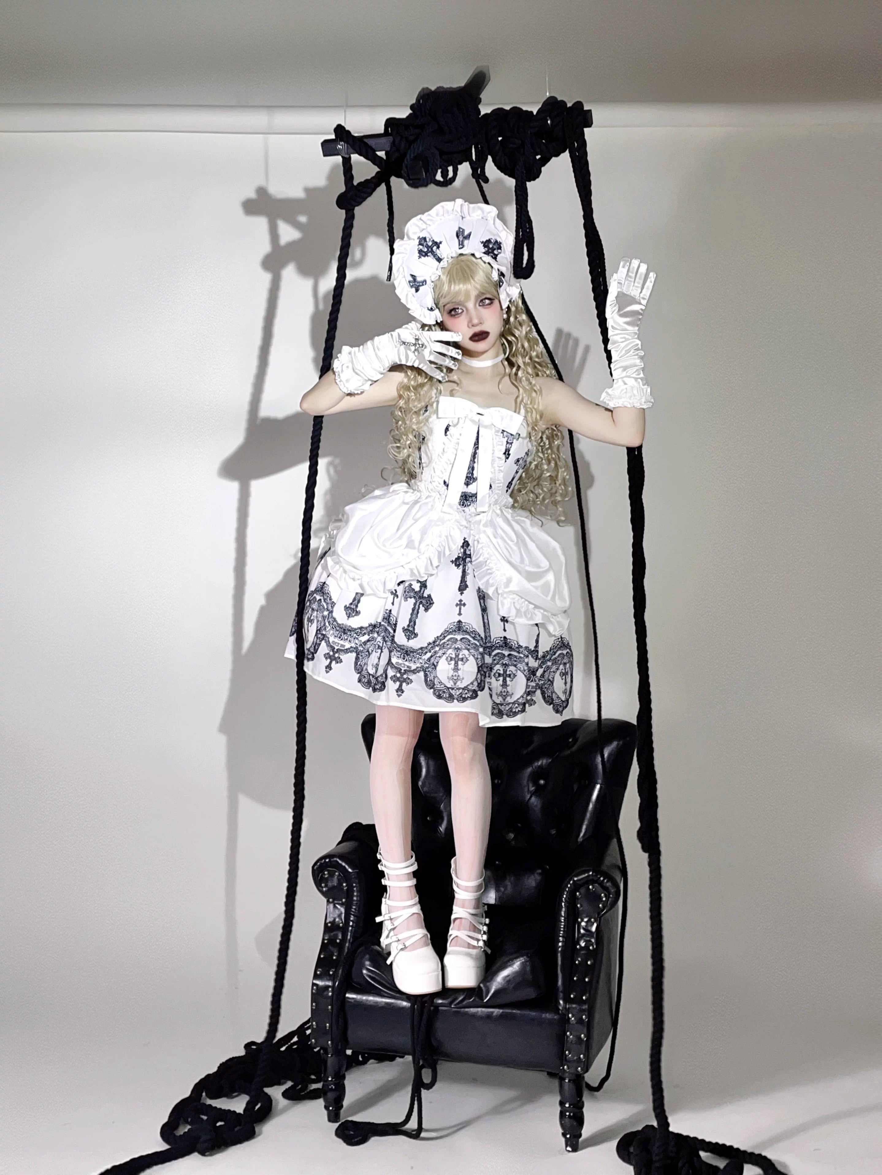 Lacy Cross ジャンパースカート【CATCOCOON】 – Epetice