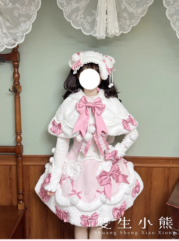 【受注予約~10/23】Frosted Sugar Rabbit ケープ【双生小熊】