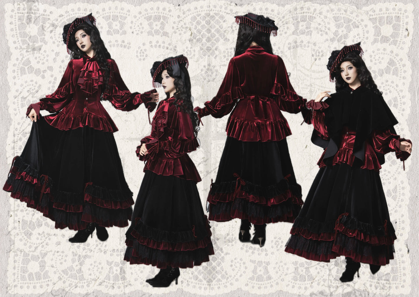 Duchess Ravenna ブラウス(ベルベットver.)【Evegie】