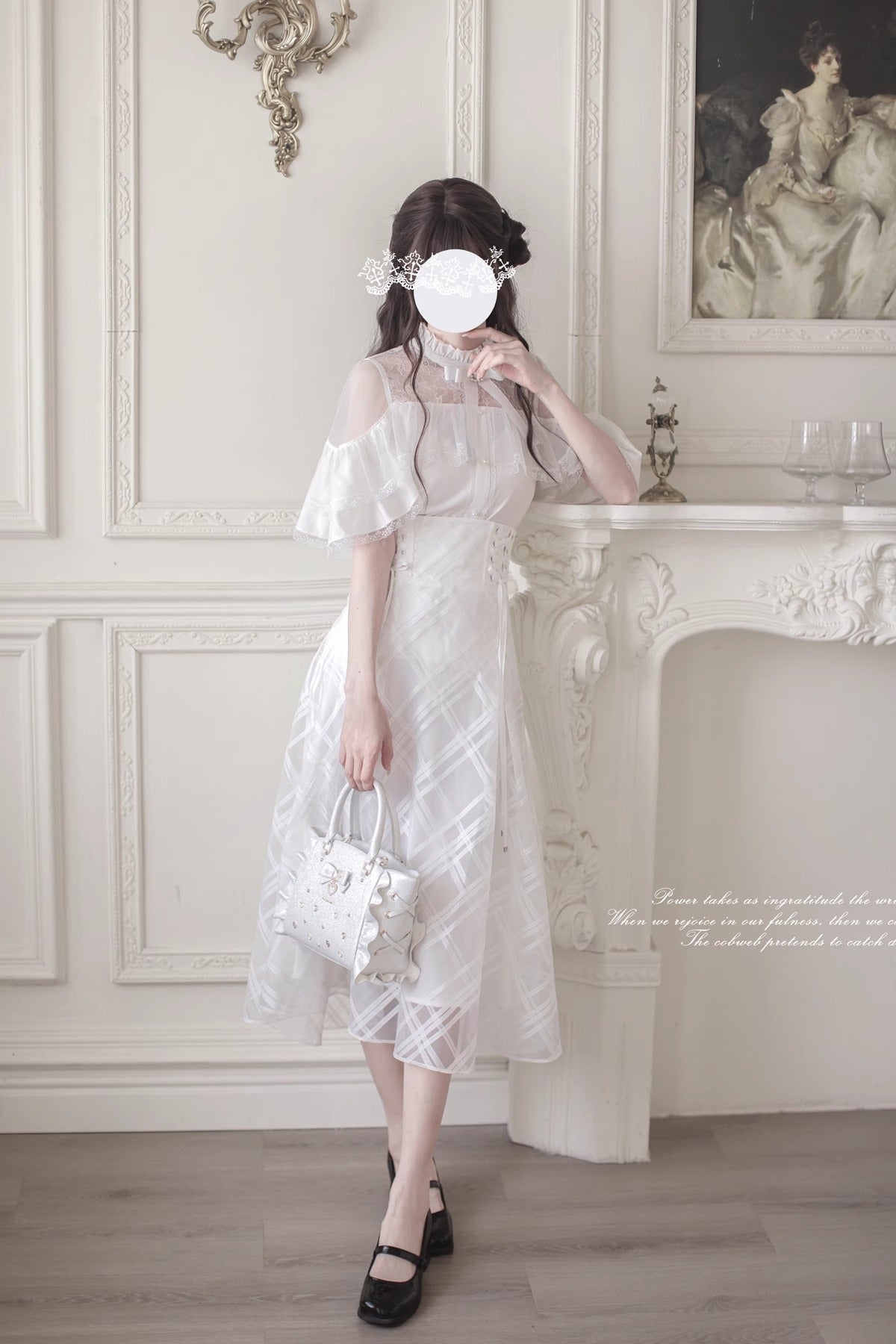 Whispers Forest トップス・スカート(ホワイト)【胡桃木JK】