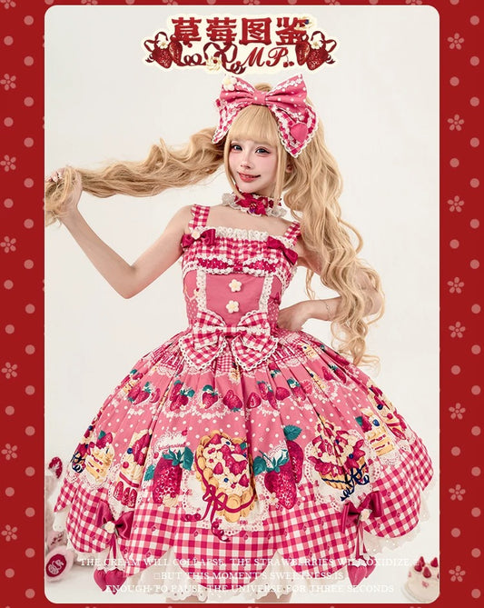 【受注予約~8/27】Strawberry Cake Illustration 2026ver. ジャンパースカート【花与珍珠匣】