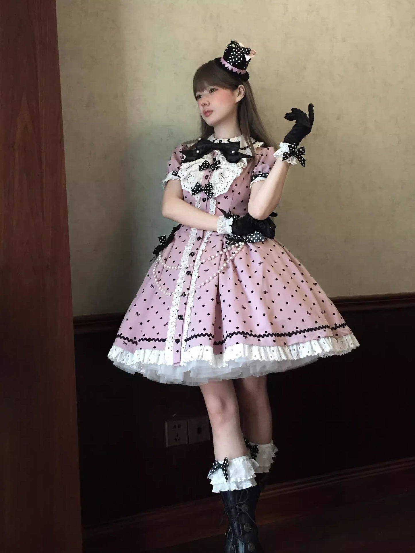 【受注予約~11/20】Ribbondoll ワンピース【Cutey Mask】