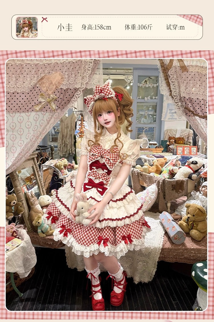 【受注予約~9/15】Sweetie Pie ジャンパースカート・カチューシャセット【櫻姫】